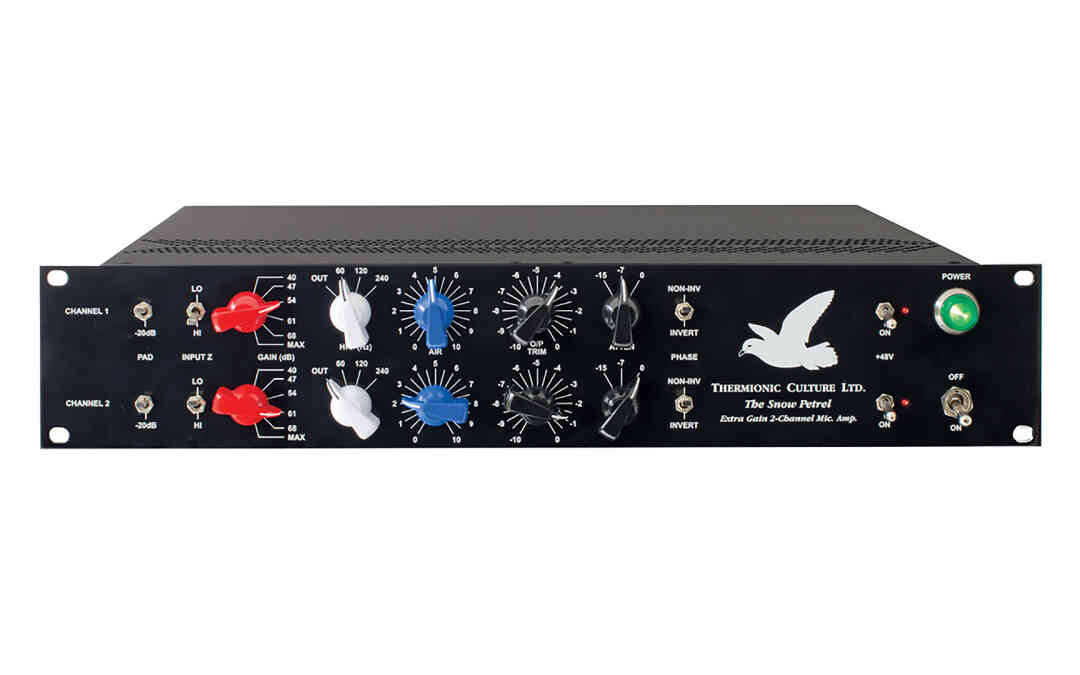 Snow Petrel: dual hi-gain mic preamp. In arrivo da Thermionic Culture!