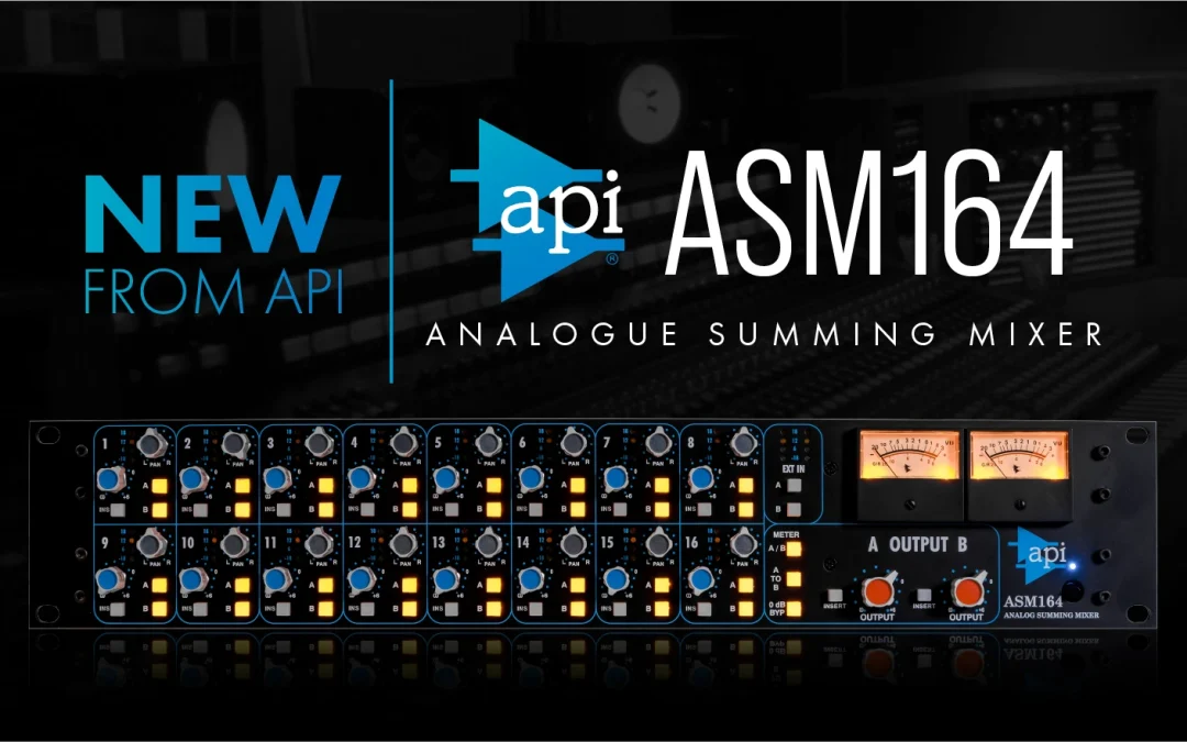 API Introduces the ASM164 Rackmount Analog Summing Mixer